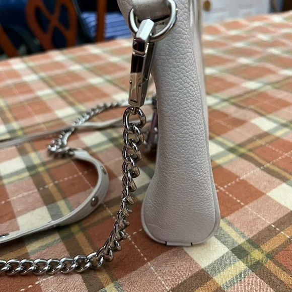 Rebecca Minkoff LARGE Mac Crossbody Bag White/Silver - Picture 5 of 13
